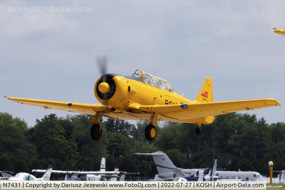 N7431, 1952 Canadian Car & Foundry Harvard MK IV C/N CCF4 222, Canadian Car & Foundry Harvard Mk.IV  C/N CCF4 222, NX7431
