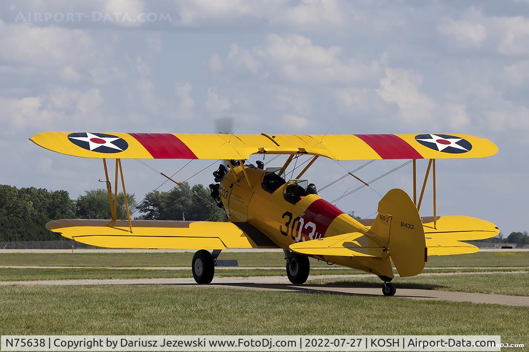 N75638, 1943 Boeing E75 C/N 75-8433, Boeing E75 Stearman  C/N 75-8433, N75638