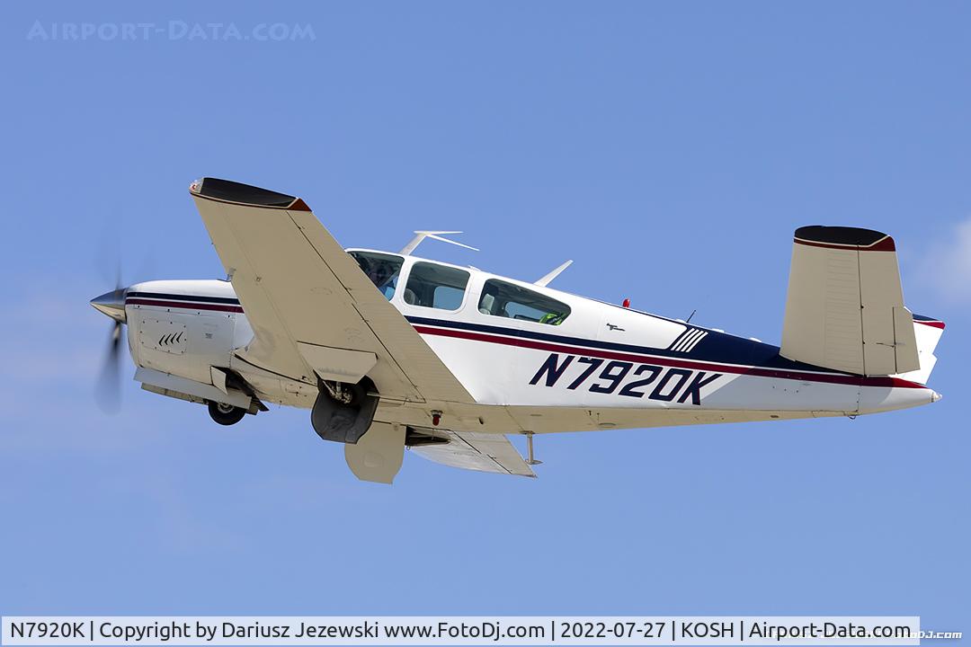 N7920K, 1964 Beech S35 Bonanza C/N D-7413, Beech S35 Bonanza  C/N D-7413, N7920K