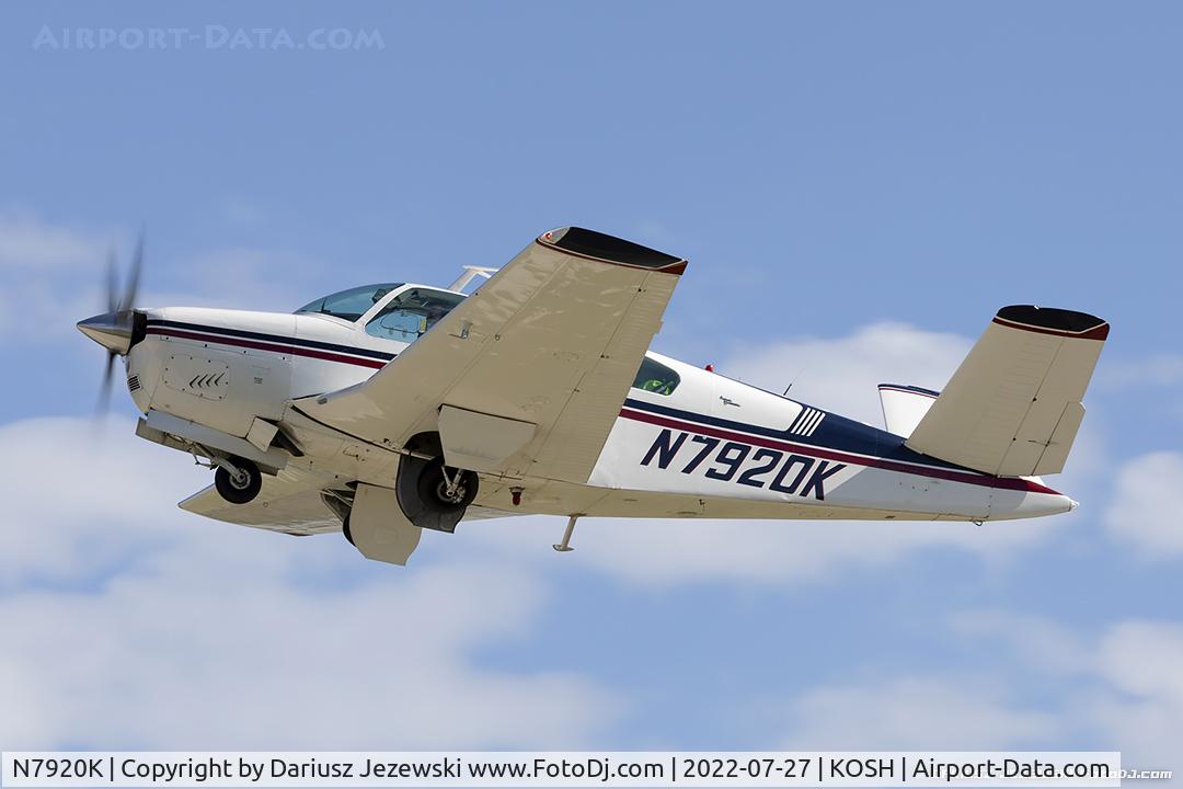 N7920K, 1964 Beech S35 Bonanza C/N D-7413, Beech S35 Bonanza  C/N D-7413, N7920K