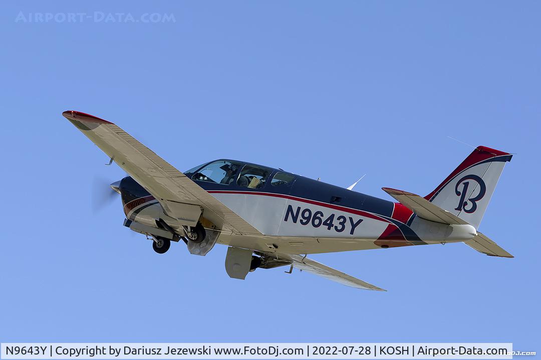 N9643Y, 1962 Beech 35-B33 Debonair C/N CD-587, Beech 35-B33 Debonair  C/N CD-587 , N9643Y