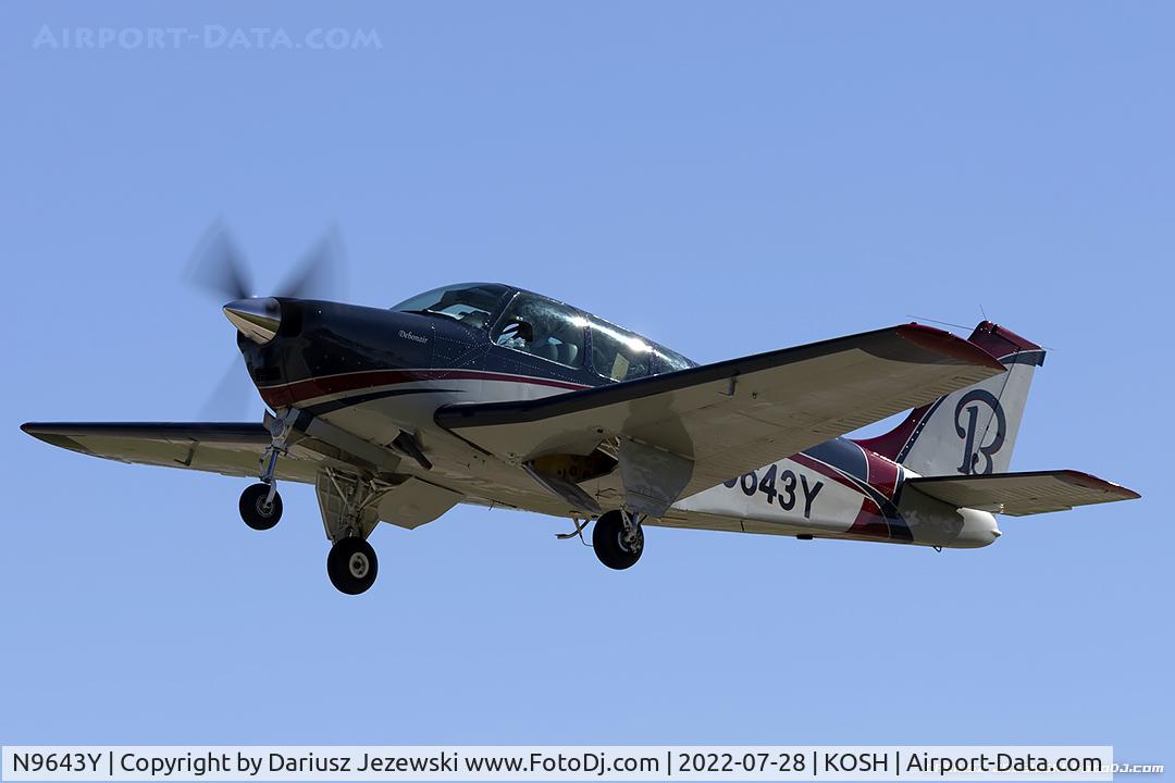 N9643Y, 1962 Beech 35-B33 Debonair C/N CD-587, Beech 35-B33 Debonair  C/N CD-587 , N9643Y