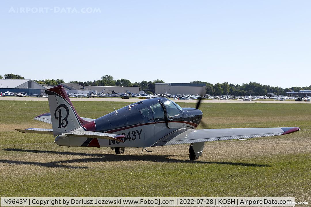 N9643Y, 1962 Beech 35-B33 Debonair C/N CD-587, Beech 35-B33 Debonair  C/N CD-587 , N9643Y