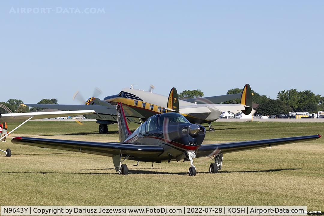 N9643Y, 1962 Beech 35-B33 Debonair C/N CD-587, Beech 35-B33 Debonair  C/N CD-587 , N9643Y