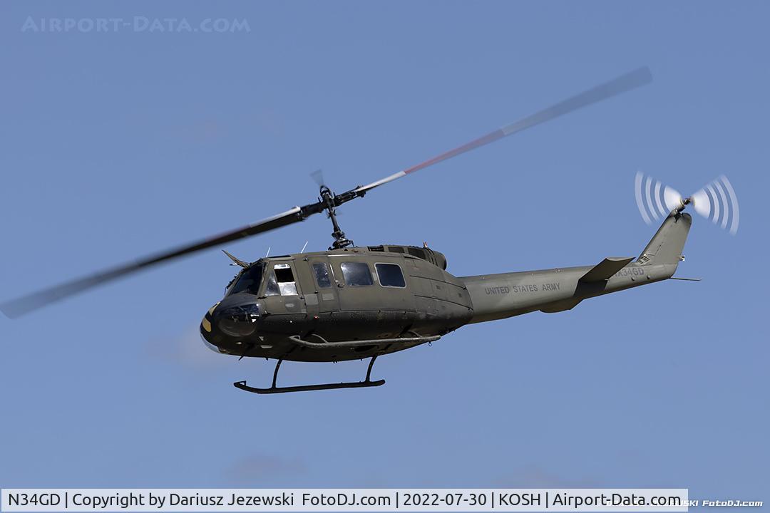 N34GD, Bell UH-1H Iroquois C/N 8539, Bell UH-1H Iroquois (Huey)  C/N 66-16345, NX34GD