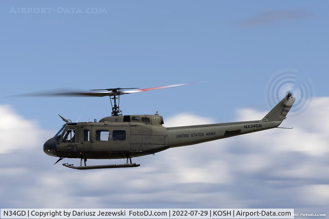 N34GD, QAC QUICKIE C/N 162, Bell UH-1H Iroquois (Huey)  C/N 66-16345, NX34GD