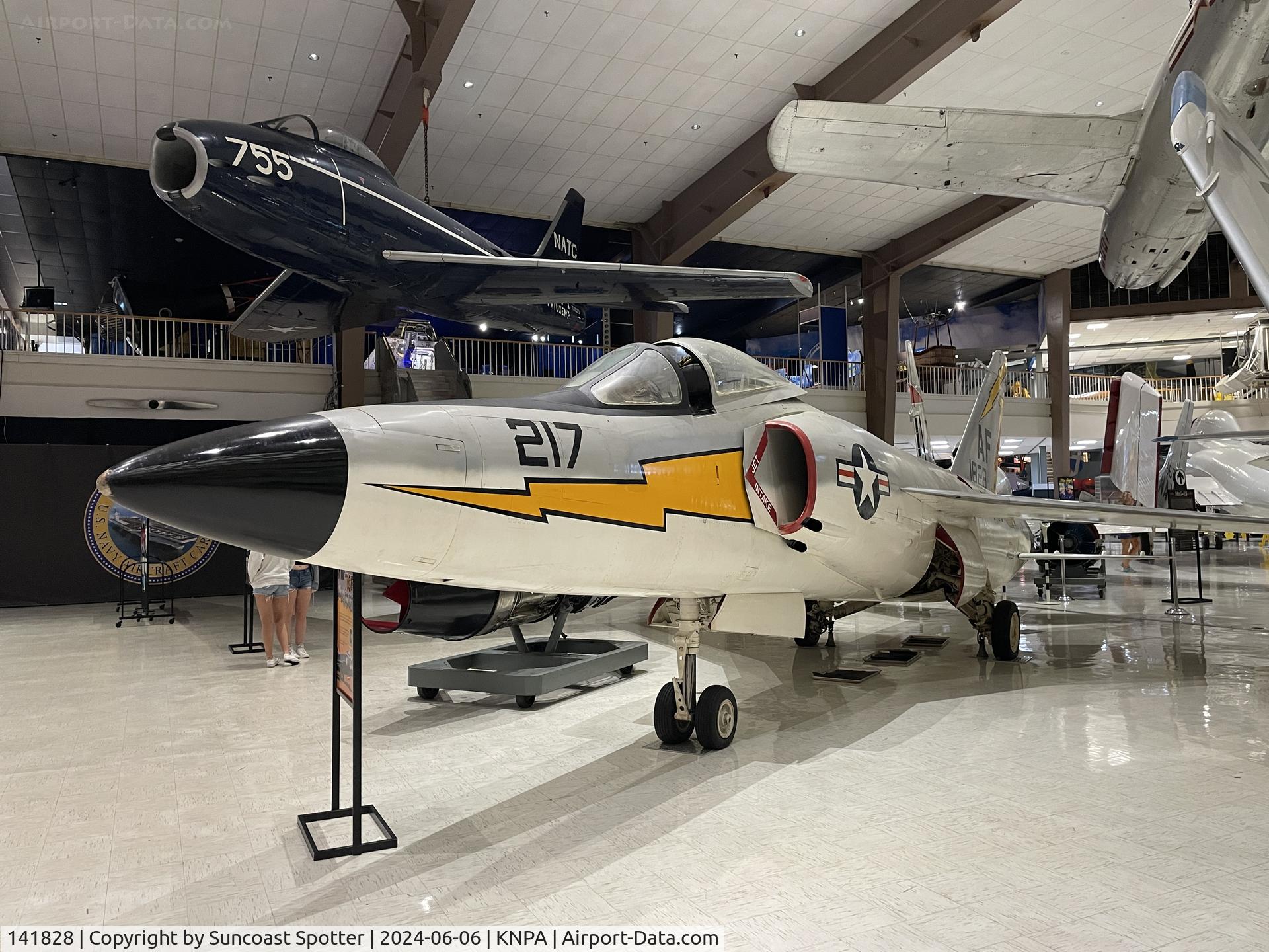 141828, Grumman F11F-1 Tiger C/N 145, An US Navy F11F Tiger from Fighter Squadron 33 on the USS Intrepid on display at the National Naval Aviation Museum