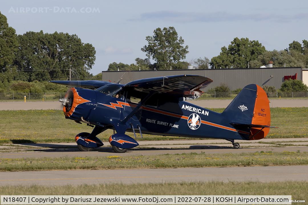 N18407, 1937 Stinson SR-9C Reliant C/N 5313, Stinson SR-9C  C/N 5313, N18407