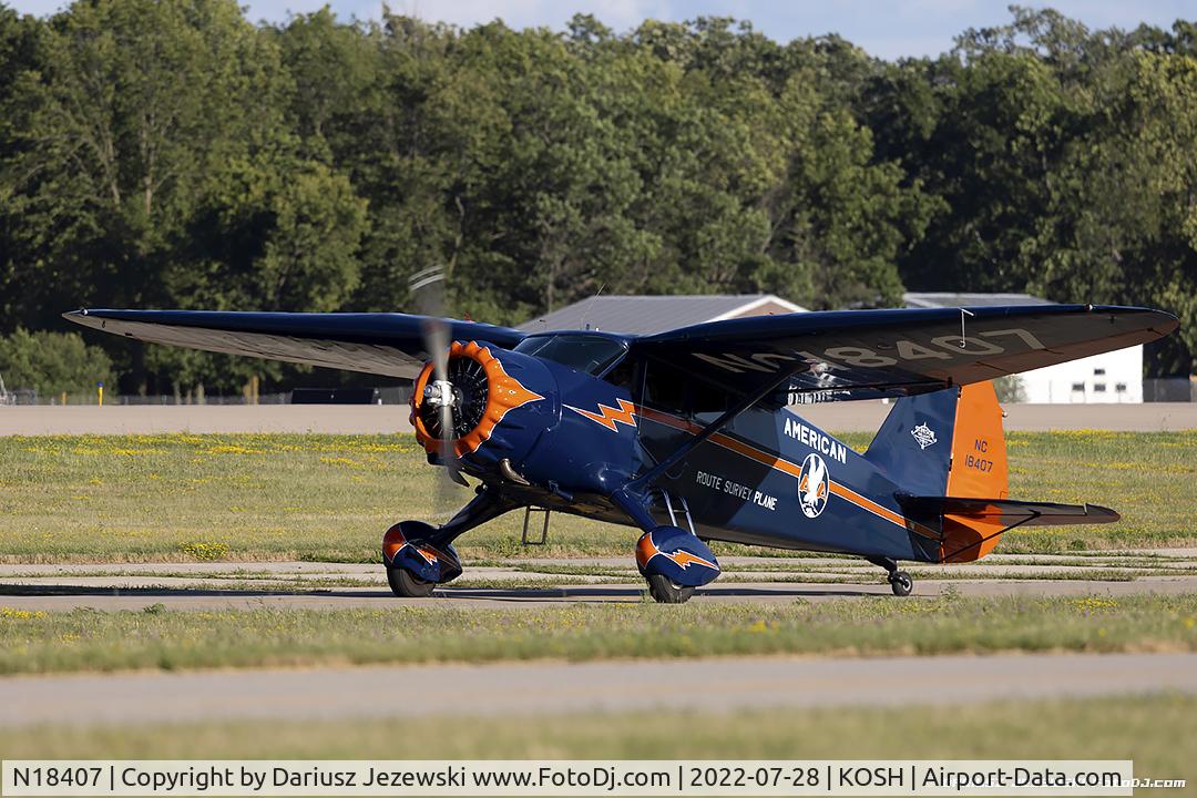 N18407, 1937 Stinson SR-9C Reliant C/N 5313, Stinson SR-9C  C/N 5313, N18407