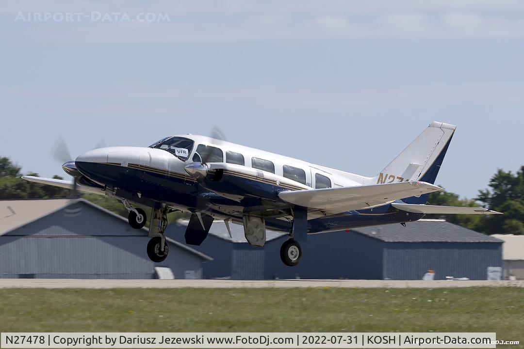 N27478, 1977 Piper PA-31-350 Chieftain C/N 31-7852026, Piper PA-31-350 Chieftain  C/N 31-7852026, N27478