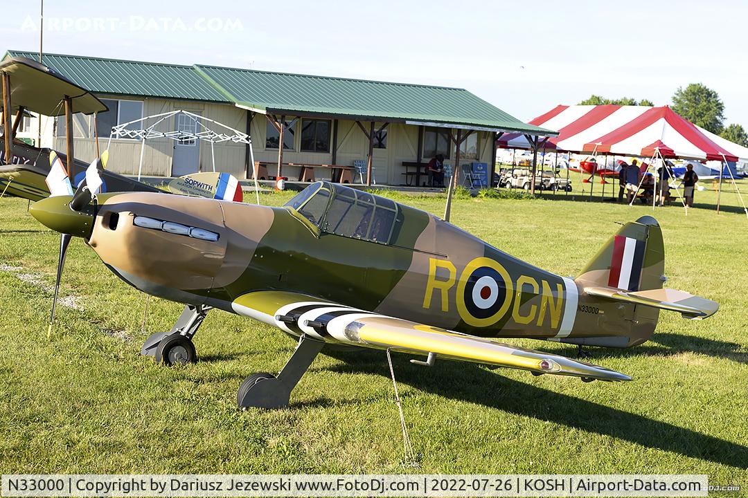 N33000, 1971 Sindlinger HH-1 Hawker Hurricane 5/8 Scale C/N HH-1, Sindlinger Hawker Hurricane  C/N HH-1, N33000