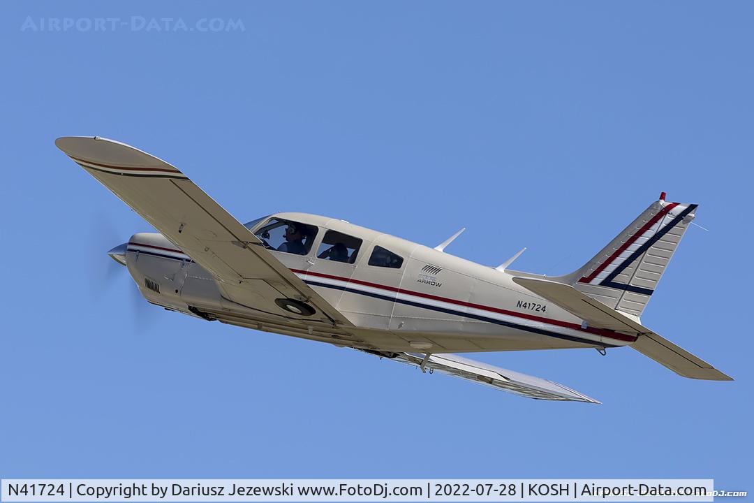 N41724, 1974 Piper PA-28R-200 Cherokee Arrow C/N 28R-7435212, Piper PA-28R-200 Arrow II  C/N 28R-7435212, N41724