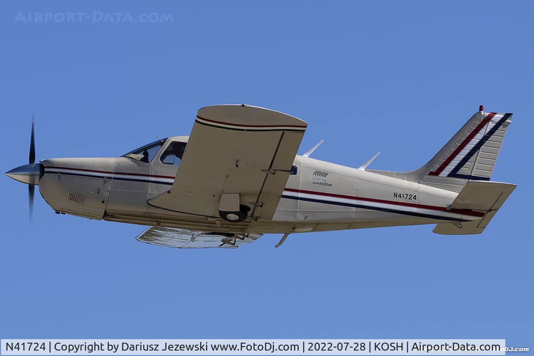 N41724, 1974 Piper PA-28R-200 Cherokee Arrow C/N 28R-7435212, Piper PA-28R-200 Arrow II  C/N 28R-7435212, N41724