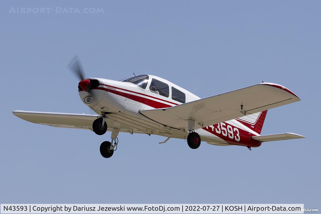 N43593, 1974 Piper PA-28-140 C/N 28-7425380, Piper PA-28-140 Cherokee Cruiser  C/N 28-7425380, N43593