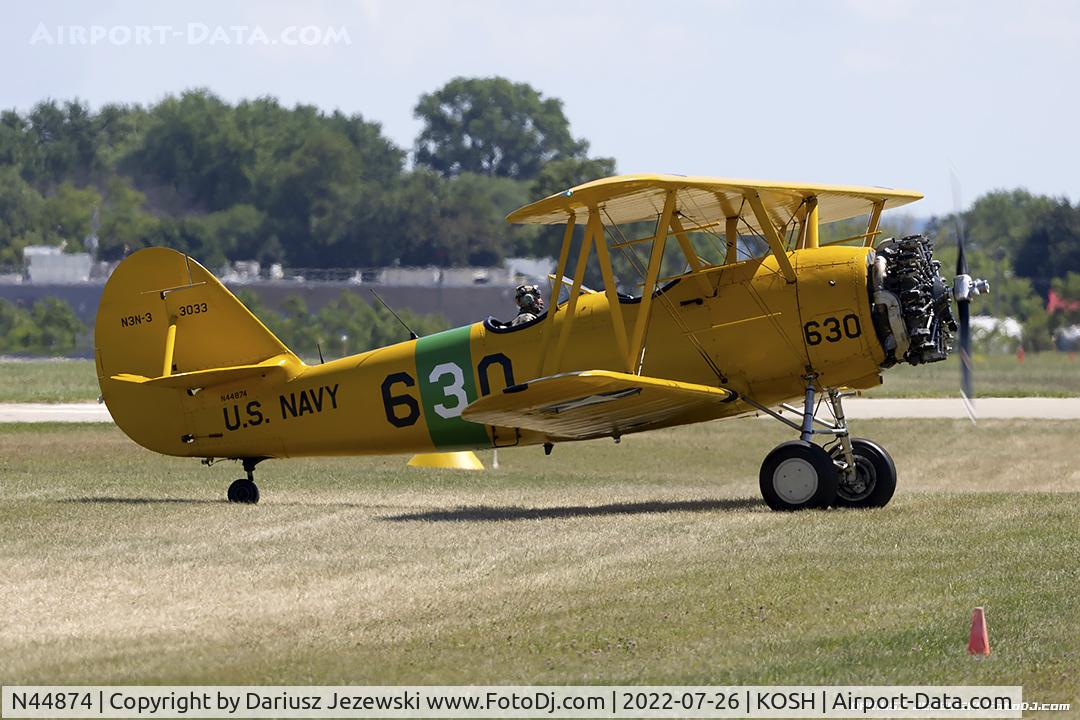 N44874, 1941 Naval Aircraft Factory N3N-3 C/N 3033, Naval Aircraft Factory N3N-3 Yellow Peril  C/N 3033, N44874
