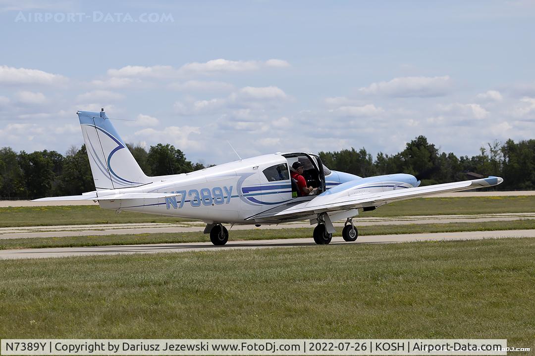 N7389Y, 1964 Piper PA-30 Twin Comanche C/N 30-444, Piper PA-30 Twin Comanche  C/N 30-444, N7389Y