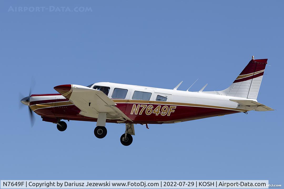 N7649F, Piper PA-32R-300 Cherokee Lance C/N 32R-7780072, Piper PA-32R-300 Cherokee Lance  C/N 32R-7780072, N7649F