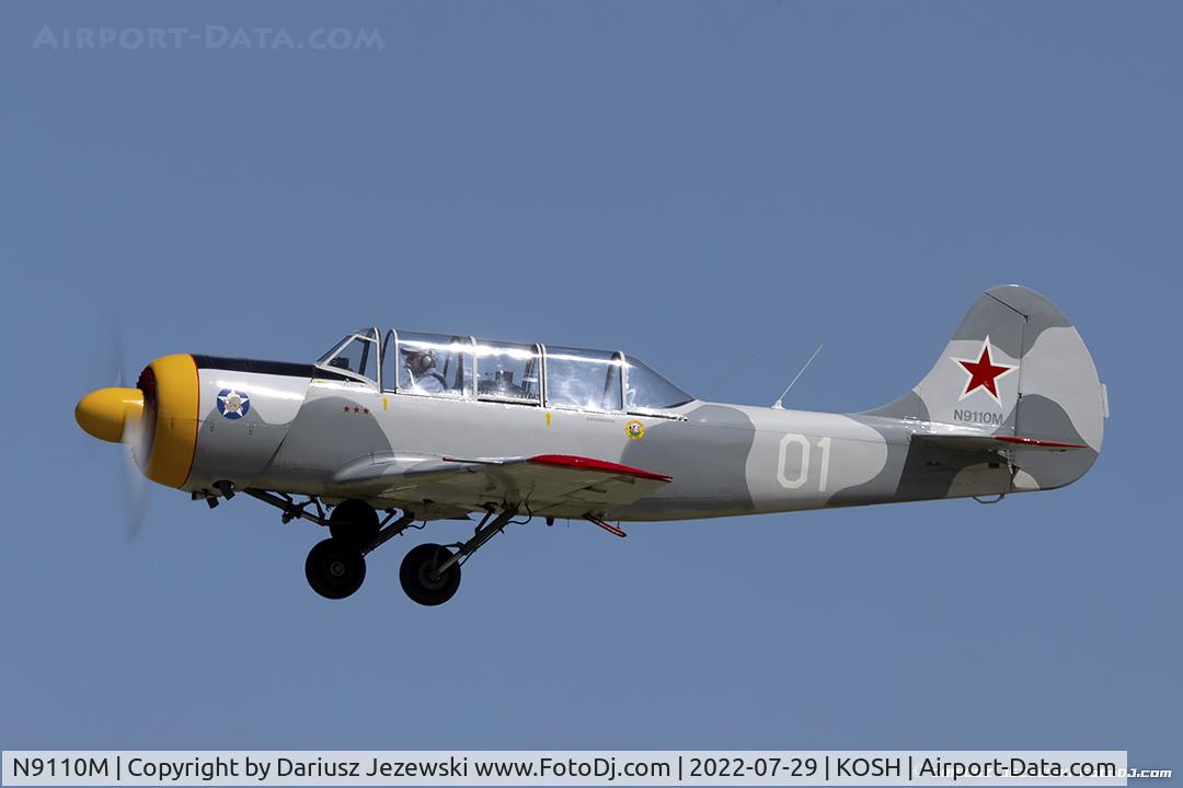 N9110M, 1986 Yakovlev Yak-52 C/N 866112, Yakovlev Yak-52  C/N 866112, N9110M