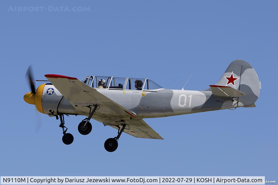 N9110M, 1986 Yakovlev Yak-52 C/N 866112, Yakovlev Yak-52  C/N 866112, N9110M