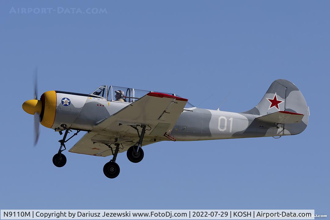 N9110M, 1986 Yakovlev Yak-52 C/N 866112, Yakovlev Yak-52  C/N 866112, N9110M