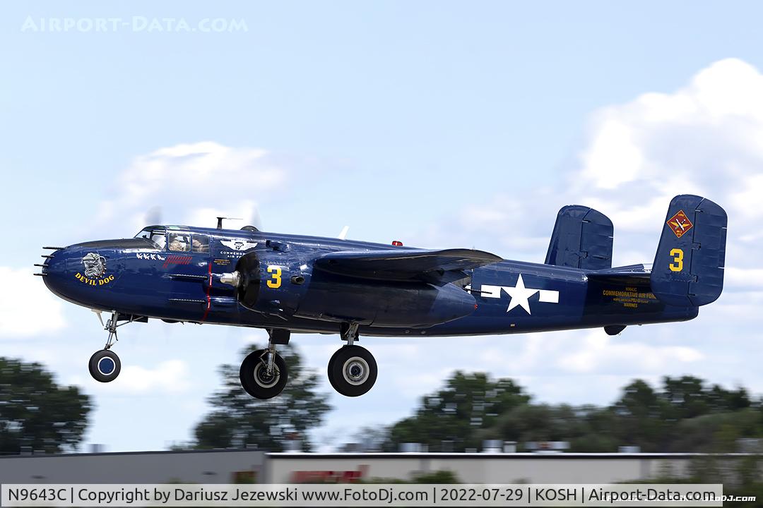 N9643C, 1944 North American B-25J Mitchell Mitchell C/N 108-47512, North American B-25J Mitchell 