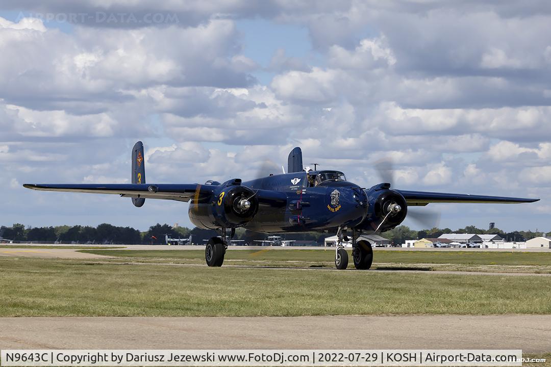 N9643C, 1944 North American B-25J Mitchell Mitchell C/N 108-47512, North American B-25J Mitchell 