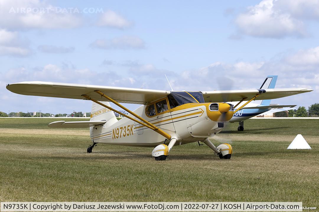 N9735K, 1947 Stinson 108-2 Voyager C/N 108-2735, Stinson 108-2 Voyager  C/N 108-2735, N9735K