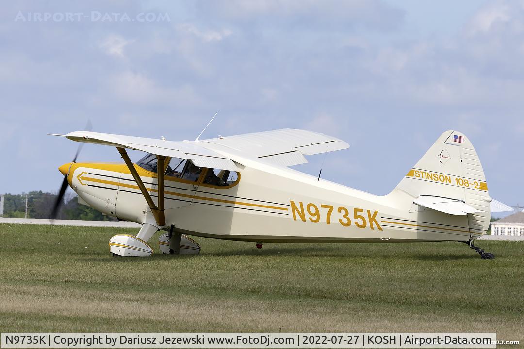N9735K, 1947 Stinson 108-2 Voyager C/N 108-2735, Stinson 108-2 Voyager  C/N 108-2735, N9735K