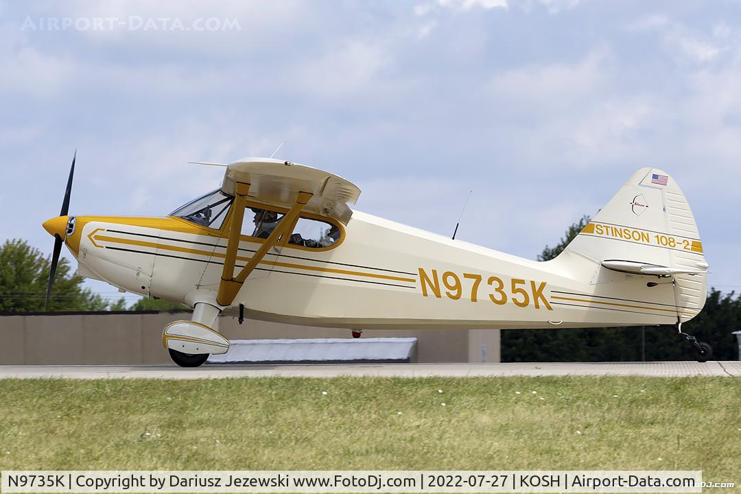 N9735K, 1947 Stinson 108-2 Voyager C/N 108-2735, Stinson 108-2 Voyager  C/N 108-2735, N9735K
