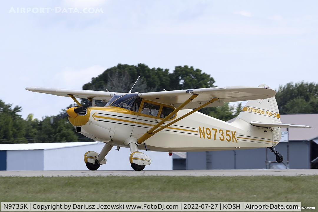 N9735K, 1947 Stinson 108-2 Voyager C/N 108-2735, Stinson 108-2 Voyager  C/N 108-2735, N9735K