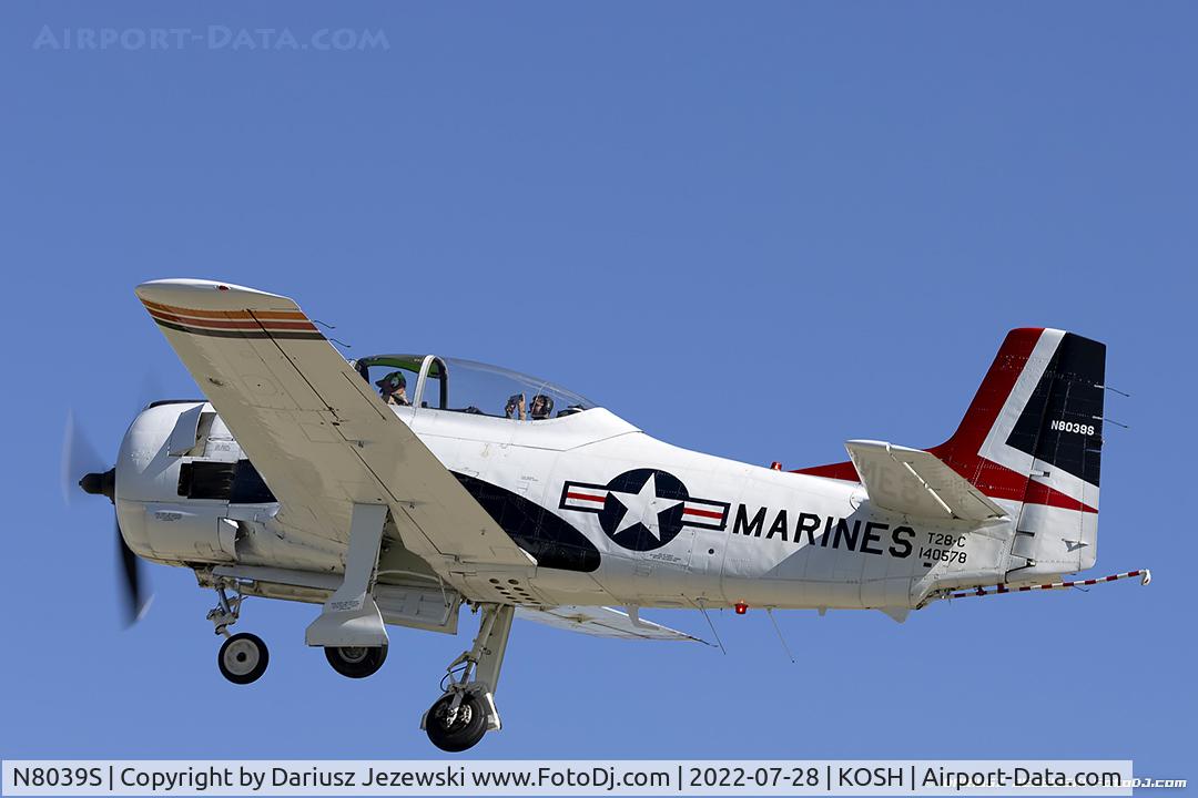 N8039S, 1958 North American T-28C Trojan C/N 226-155 (140578), North American T-28C Trojan  C/N 140578, N8039S