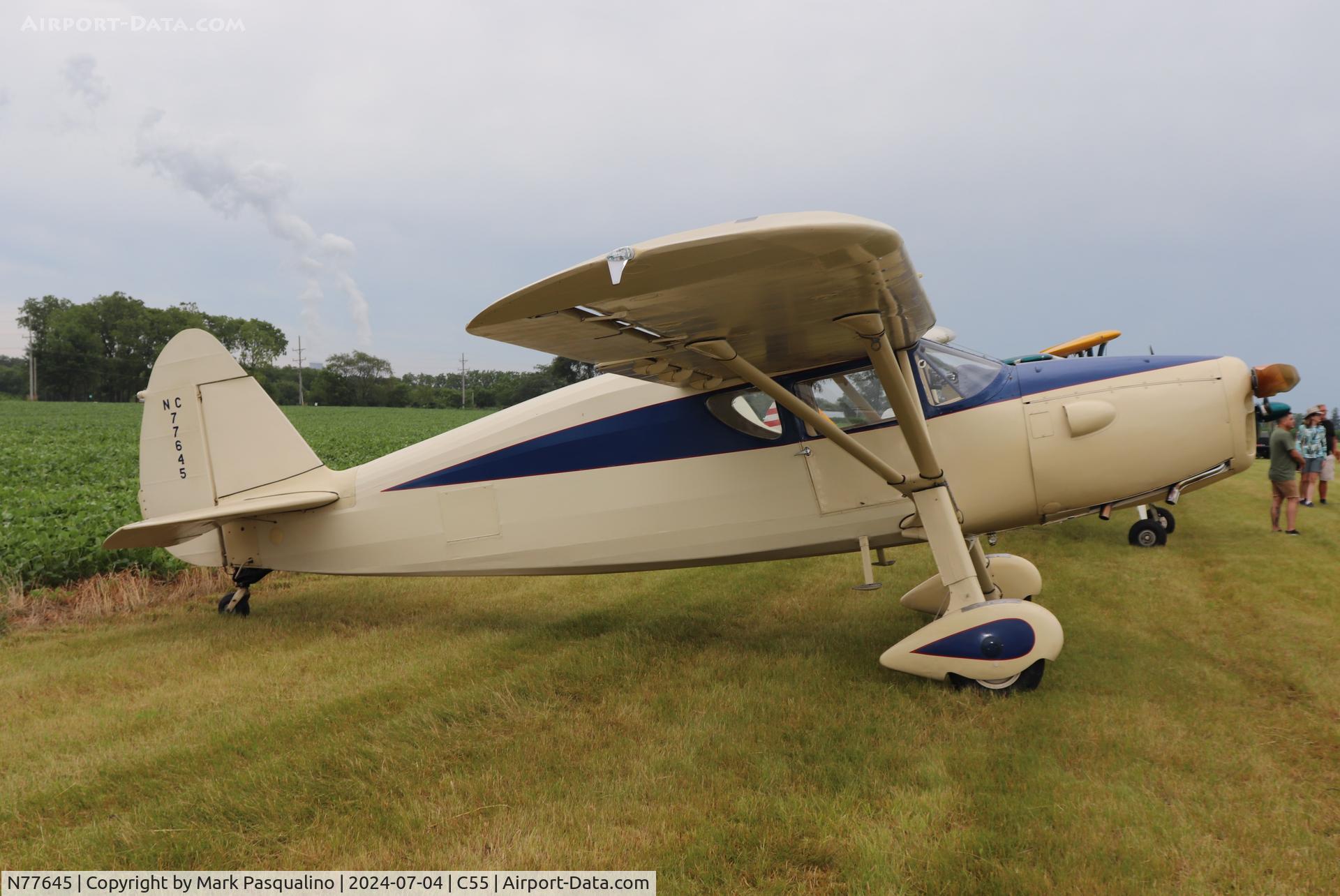 N77645, 1947 Fairchild 24R-46A C/N R46-345, Fairchild 24R-46A