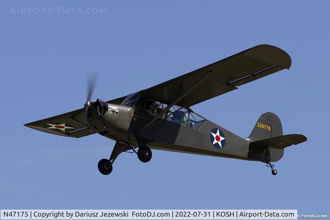 N47175, 1943 Aeronca 0-58B Grasshopper C/N 058B9163, Aeronca 0-58B  C/N 9163, N47175