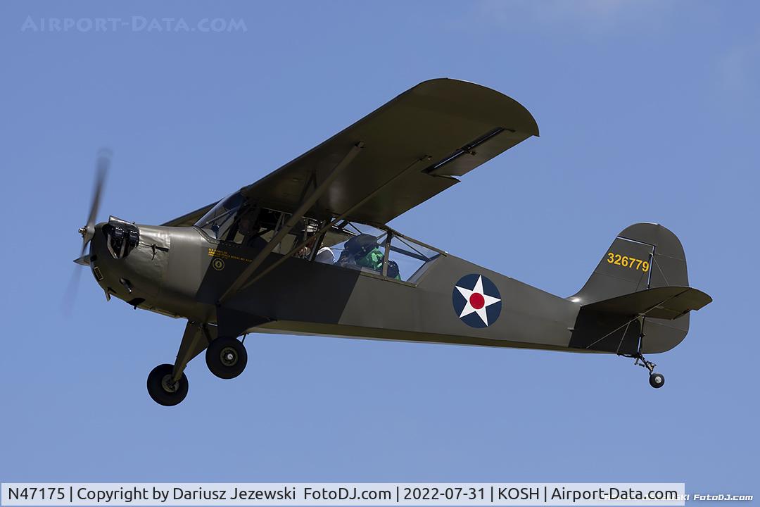 N47175, 1943 Aeronca 0-58B Grasshopper C/N 058B9163, Aeronca 0-58B  C/N 9163, N47175
