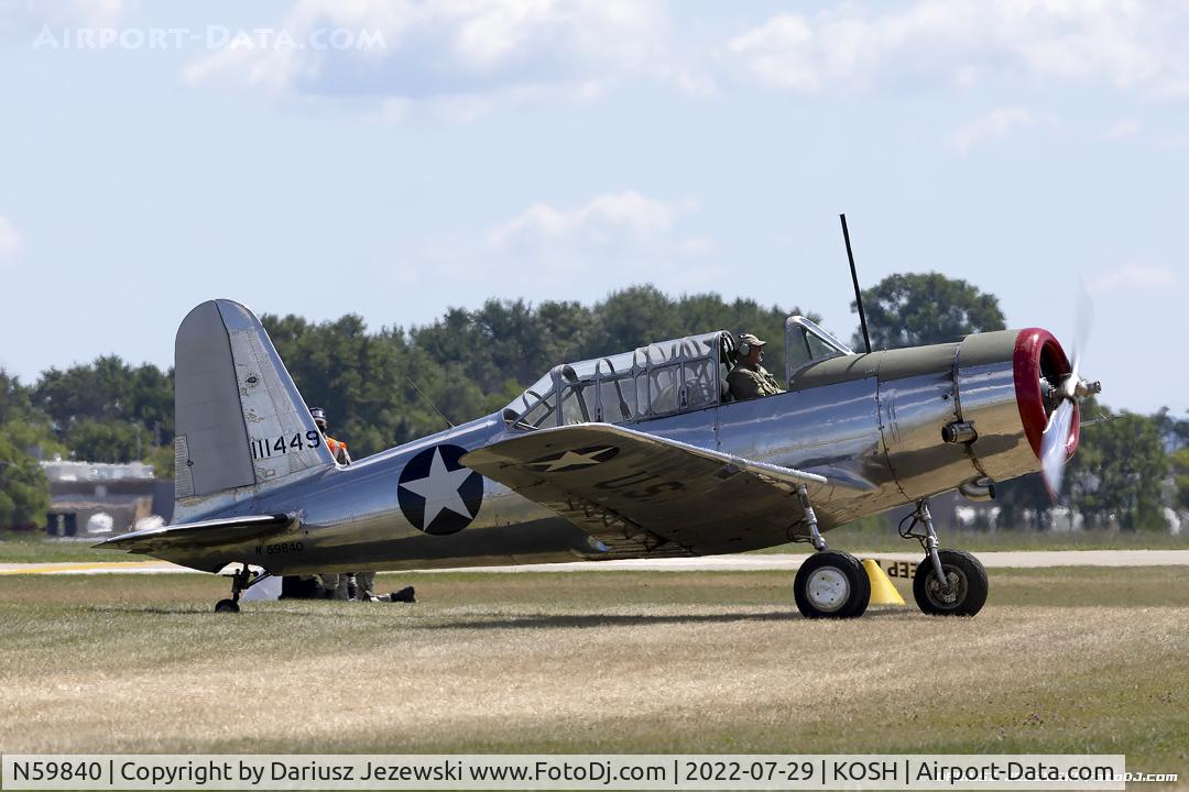 N59840, 1946 Consolidated Vultee BT-13B (SNV-2) C/N 2459, Consolidated Vultee BT-13B (SNV-2) Valiant  C/N 2459, N59840