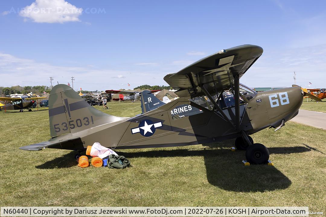 N60440, 1945 Stinson L-5G Sentinel C/N 4010, Stinson L-5G Sentinel  C/N 4010, N60440