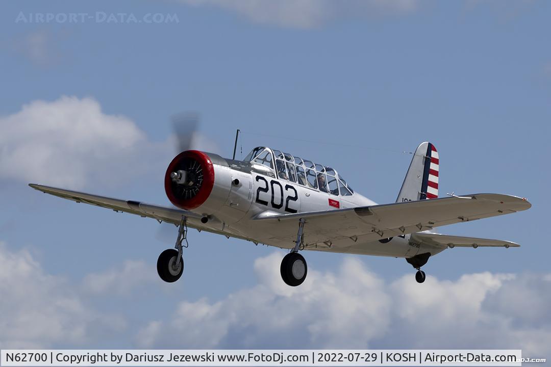 N62700, 1941 Convair BT-13A Valiant C/N 1850, Convair BT-13A Valiant  C/N 1850, N62700