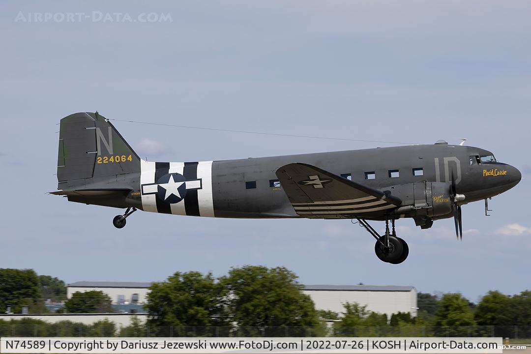 N74589, 1943 Douglas DC3C-S1C3G (C-47A) C/N 9926, Douglas DC-3C-S1C3G 