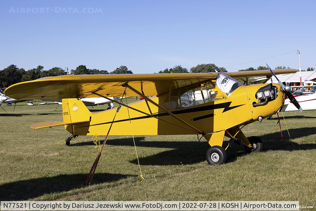 N77521, 1946 Piper J3C-65 Cub C/N 22012, Piper J3C-65 Cub  C/N 22012, N77521