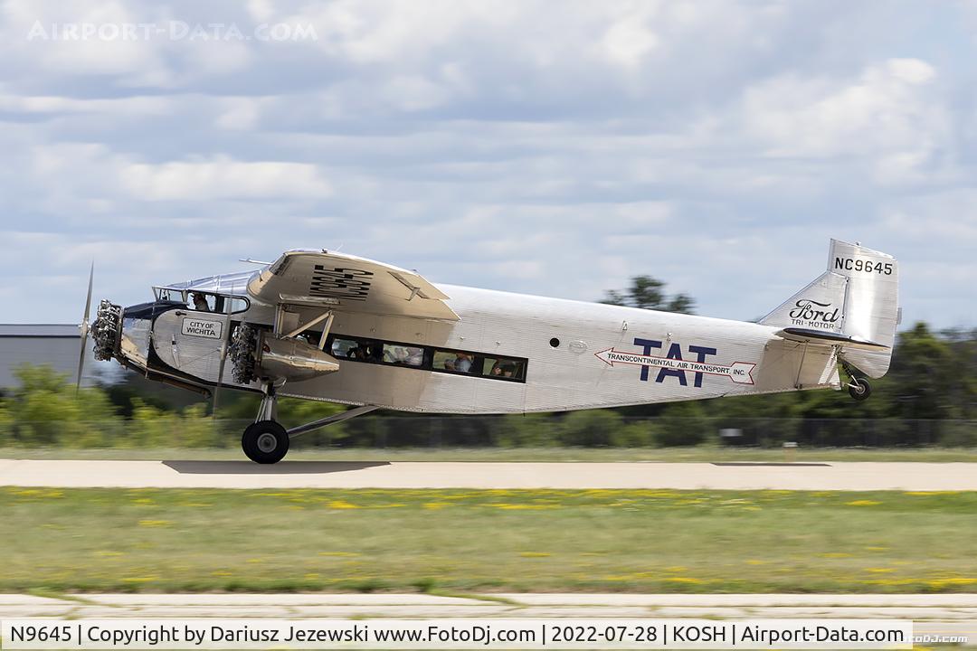N9645, 1928 Ford 5-AT-B Tri-Motor C/N 8, Ford 5-AT-B Trimotor  C/N 8, NC9645