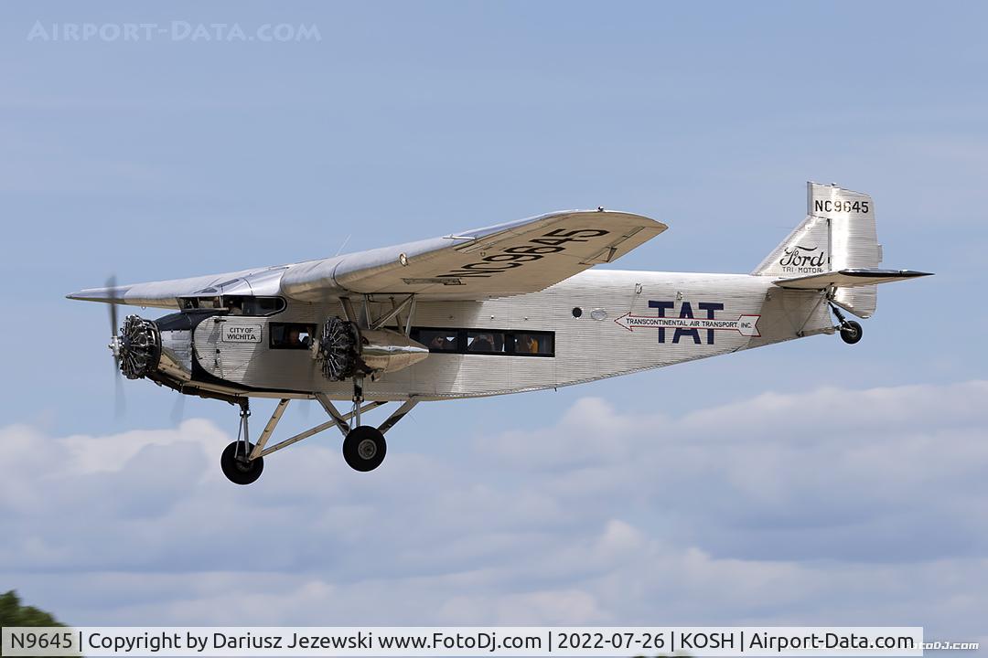 N9645, 1928 Ford 5-AT-B Tri-Motor C/N 8, Ford 5-AT-B Trimotor  C/N 8, NC9645