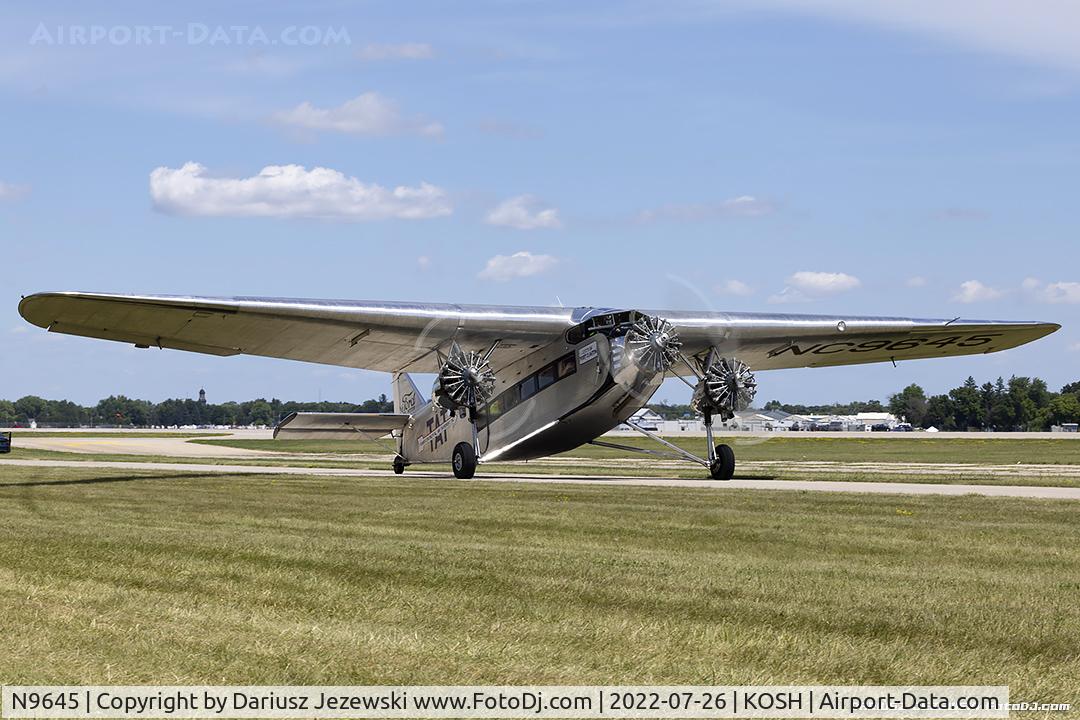 N9645, 1928 Ford 5-AT-B Tri-Motor C/N 8, Ford 5-AT-B Trimotor  C/N 8, NC9645