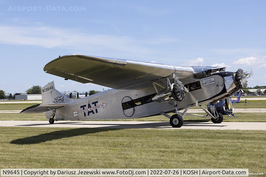 N9645, 1928 Ford 5-AT-B Tri-Motor C/N 8, Ford 5-AT-B Trimotor  C/N 8, NC9645