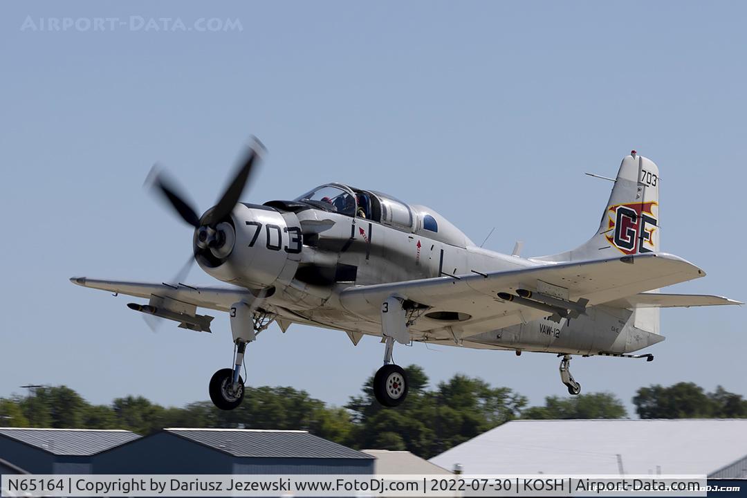 N65164, 1955 Douglas EA-1E Skyraider AD-5W C/N 55-471DH, Douglas EA-1E Skyraider  C/N 55-471DH, N65164