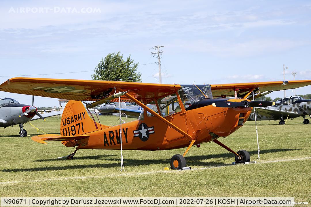 N90671, 1951 Cessna O-1A Bird Dog C/N 22285, Cessna 305A L-19A Bird Dog  C/N 22285, N90671
