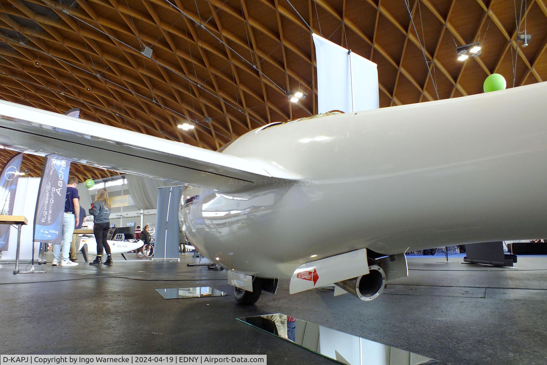 D-KAPJ, FTAG Esslingen E17 ApisJet C/N 01, FTAG (Flugtechnische Arbeitsgemeinschaft) Esslingen E17 ApisJet with turbojet engine in the fuselage with ventral retractable exaust at the AERO 2024, Friedrichshafen