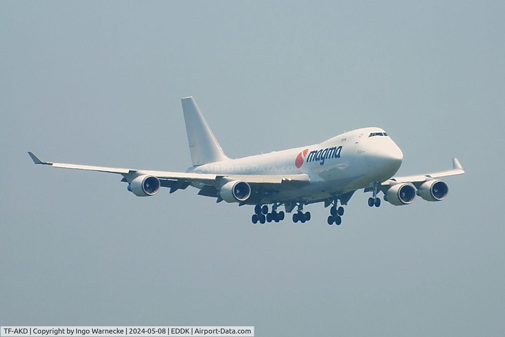 TF-AKD, 2000 Boeing 747-409F/SCD C/N 30760, Boeing 747-409F/SCD of Atlanta Icelandic operated for Magma Aviation at Köln-Bonn (Cologne / Bonn) airport