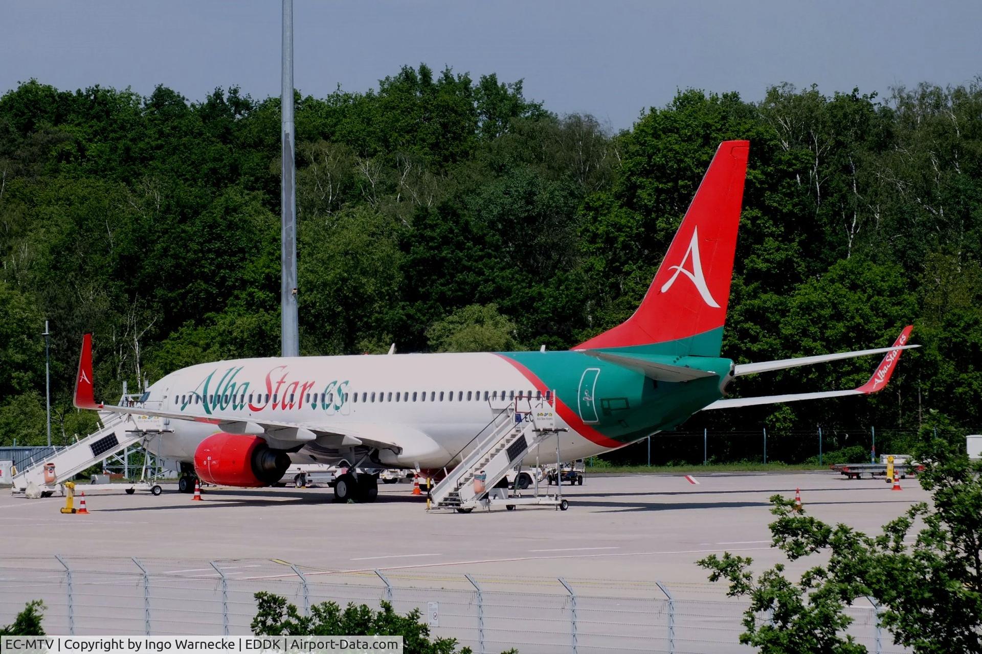 EC-MTV, 2000 Boeing 737-8K5 C/N 27992, Boeing 737-8K5 of Alba Star at Köln-Bonn (Cologne / Bonn) airport