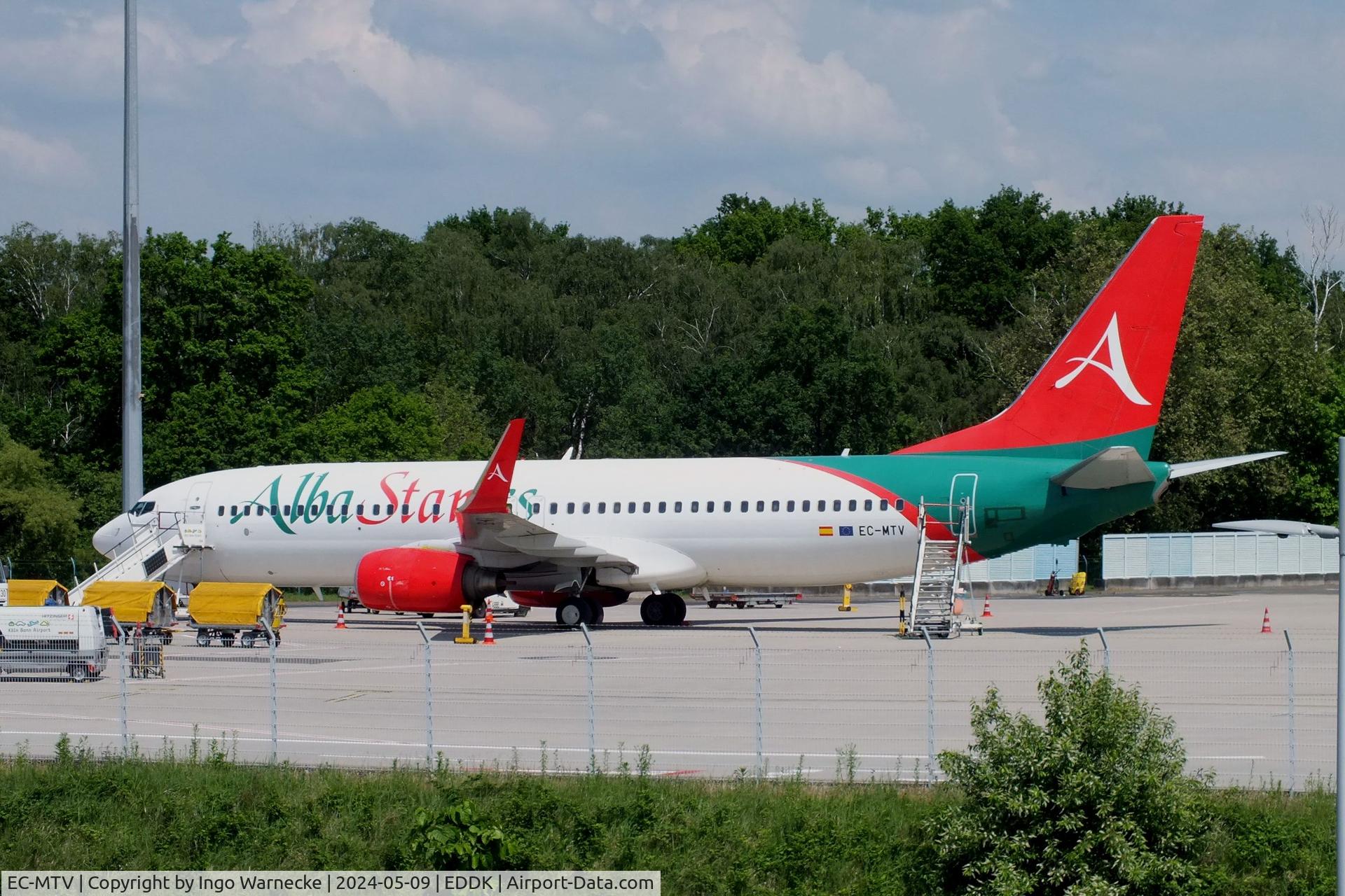 EC-MTV, 2000 Boeing 737-8K5 C/N 27992, Boeing 737-8K5 of Alba Star at Köln-Bonn (Cologne / Bonn) airport