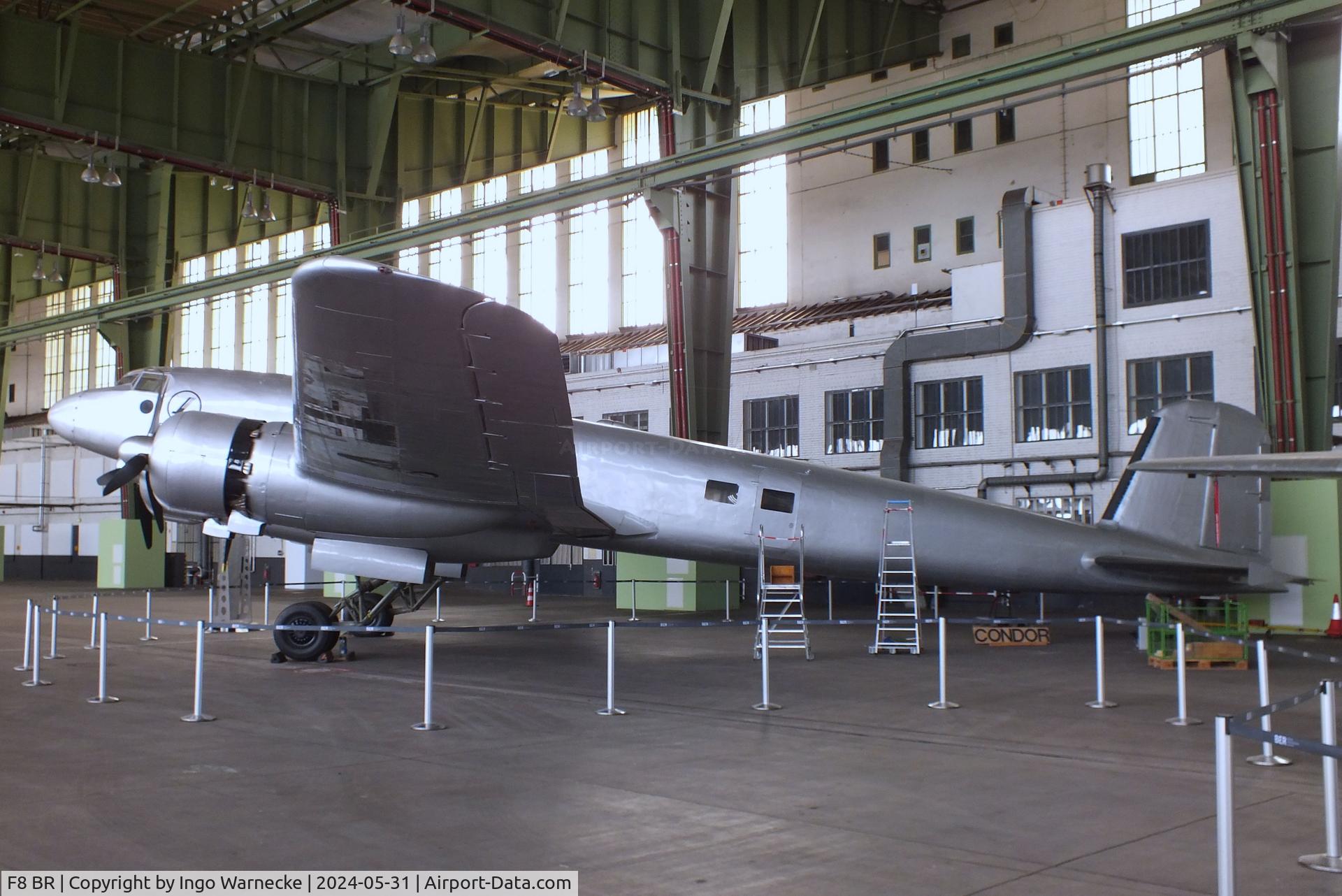 F8 BR, 1941 Focke-Wulf Fw-200C-3 Condor C/N 0063, Focke-Wulf Fw 200C-3 Condor, restored/rebuilt without any military equipment, airframe modifications, armament + parts from an other aircraft for DTM (Deutsches Technikmuseum) by Airbus/Lufthansa, preserved at former Tempelhof airport, hangar 7